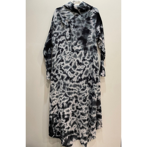 Shannon Passero Tie Dye Cotton lightweight Long Sleeve Maxi Lagenlook Large - Picture 7 of 14
